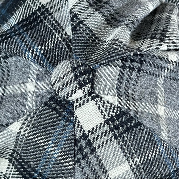 MUDD Newsboy Cabbie Navy Plaid Cap One Size - Picture 4 of 15